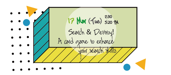Search & Destroy! A card game to enhance your search skills